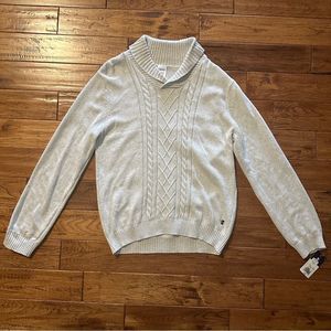 NWT Izod Heather Gray Shawl Collar Cardigan